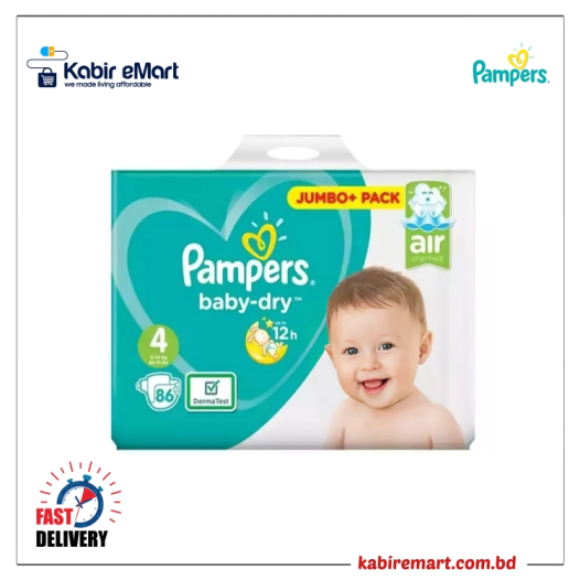 Pampers Baby Dry Size 4 belt (9-14 kg) 84 pcs