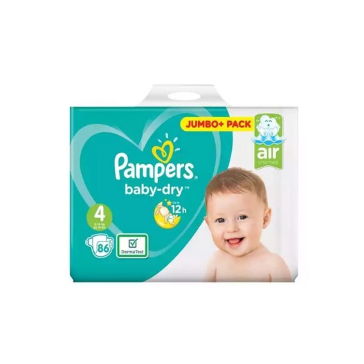 Pampers Baby Dry Size 4 belt (9-14 kg) 84 pcs