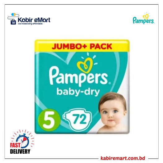 Pampers Baby Dry Size 5 Belt (11-16kg) 72pcs