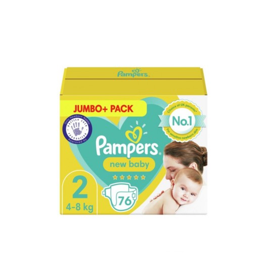 Pampers Diapers Mini Size 2 Belt( 4-8kg) 76 pcs