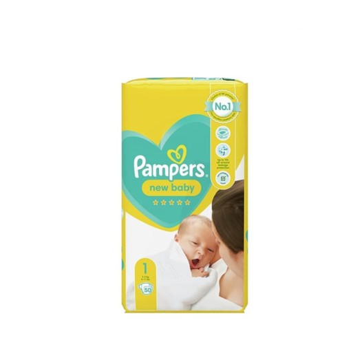 Pampers Diapers Newborn Size 1 Belt (2-5kg) 50 pcs