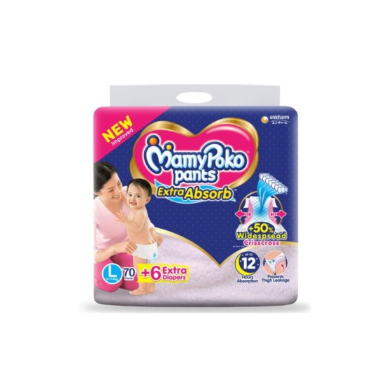 MamyPoko Pants Large 9-14 Kg 70 Pcs