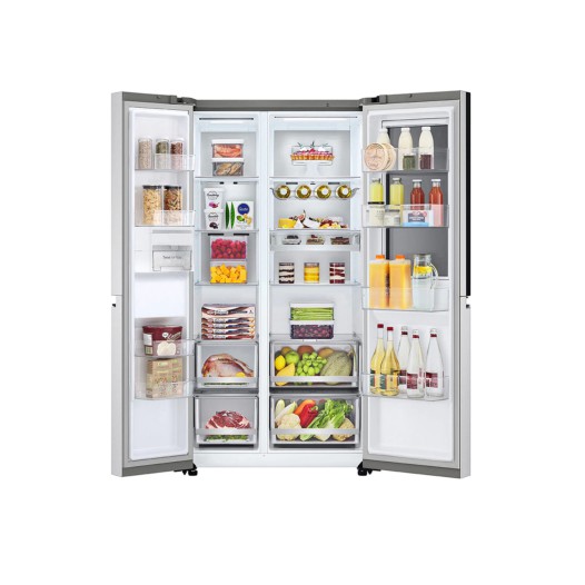 647L SIDE-BY-SIDE-FRIDGE WITH INSTAVIEW DOOR-IN-DOOR™ IN NEW NOBLE STEEL  GS-Q6472NS