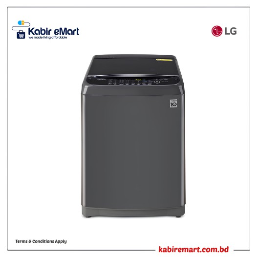 LG Smart Inverter Top Load Washing Machine, 8KG, Middle Black T2108VSAB