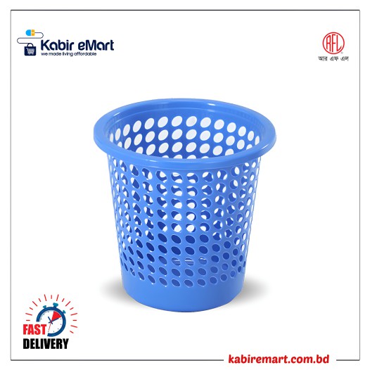 RFL Dust Keeper Paper Basket Medium Blue