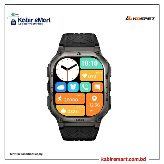 Kospet Tank M3 Rugged Bluetooth Calling Smartwatch