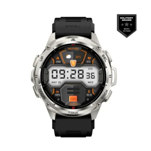 Kospet Tank T3 Ultra Rugged Bluetooth Calling Smartwatch With Dual-Band GPS