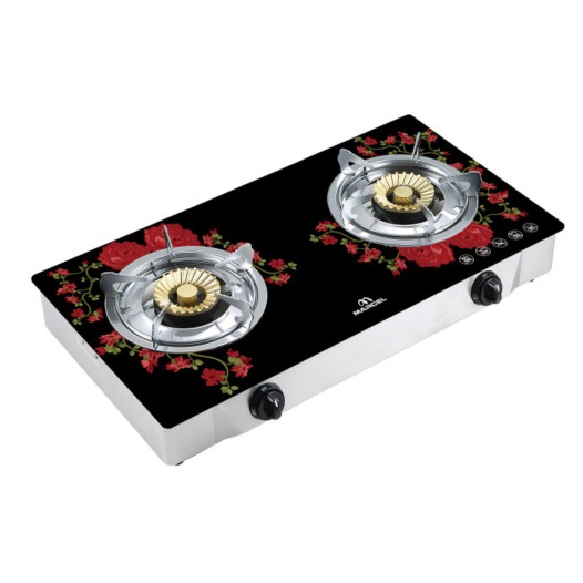 MGS-GDB10 (LPG/NG) Marcel Gas stove Glass Top Double Burner