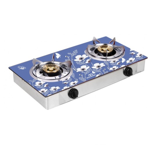 MGS-GDB90 (LPG/NG) Marcel Gas stove Glass Top Double Burner