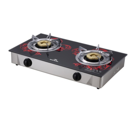 MGS-GDC10 (LPG/NG) Marcel Gas stove Glass Top Double Burner