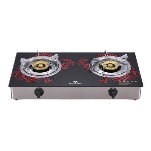 MGS-GDC10 (LPG/NG) Marcel Gas stove Glass Top Double Burner