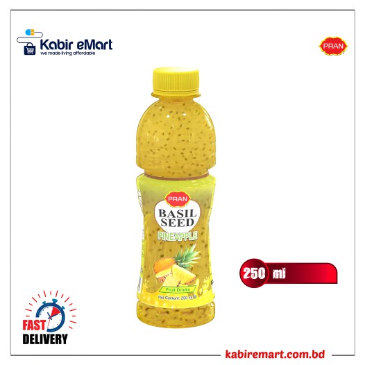 Pran Basil Seed Pineapple Fruit Drinks 250ml