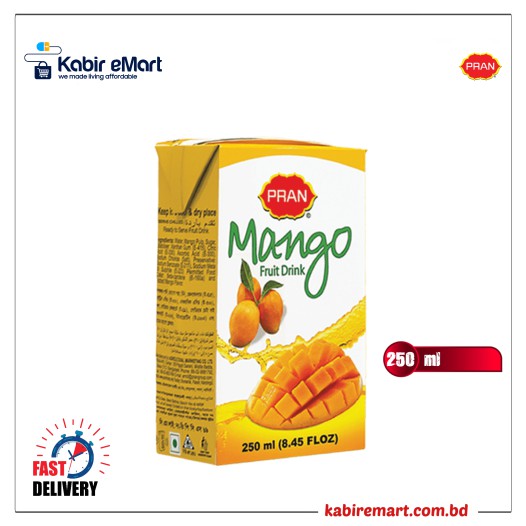 PRAN Mango Fruit Drink Tetra Pack 250 ml