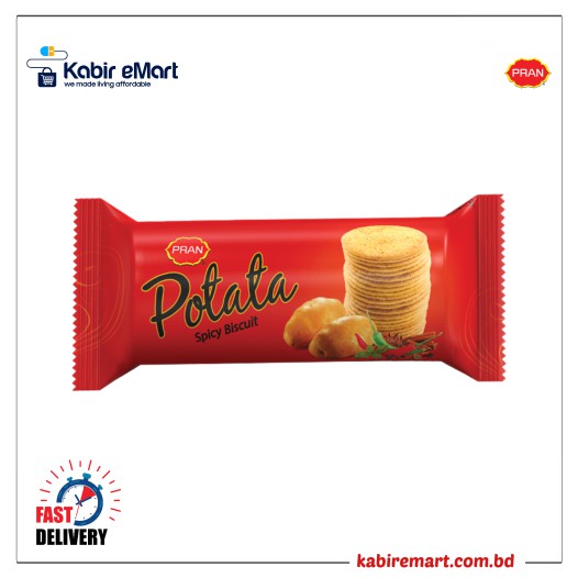 Pran Potata Spicy Flavoured Biscuit 100gm