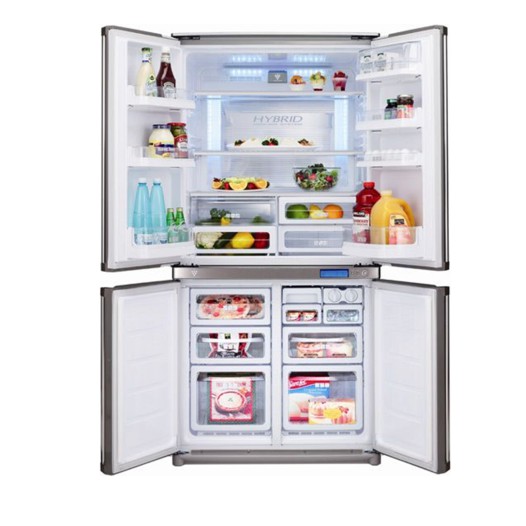 Skip to the end of the images gallery Skip to the beginning of the images gallery Sharp 678 Ltr. (SJ FS85V SL5) Non-Frost French Door Refrigerator