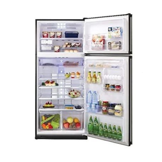 Skip to the end of the images gallery Skip to the beginning of the images gallery Sharp 692Ltr. (SJ GP75D BK5) Non-frost Top Freezer Inverter Refrigerator