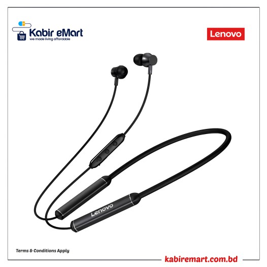 Lenovo QE07 Bluetooth Neckband Earphone