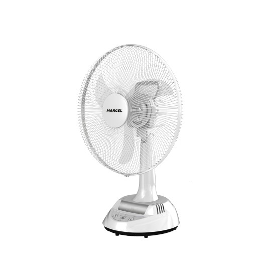 M17OA-EM-MS (Stand-White, Base-White) 17 Marcel Rechargeable Table Fan