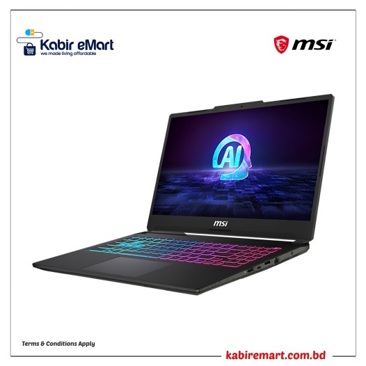 MSI Cyborg 15 AI A1VEK Intel Core Ultra 7 RTX 4050 6GB GDDR6 15.6" FHD Gaming Laptop