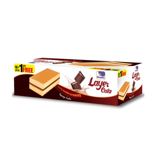 Wonder Layer Cake – Milk Cake With Chocolate Cream – ATC Box 10pcs + 1pc Free