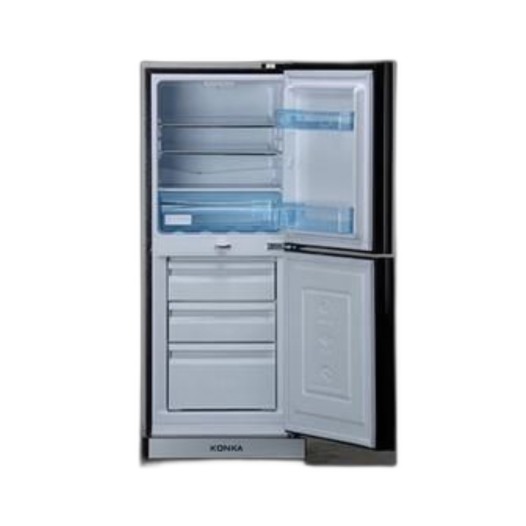 KONKA Refrigerator-KRB-190GB-3D Navy Nelumbo-2-Door, Bottom Freezer 190 L