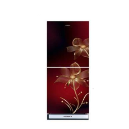 KONKA Refrigerator-KRB-190GB-3D-Maroon Nilumbo-2-Door, Bottom Freezer 190 L