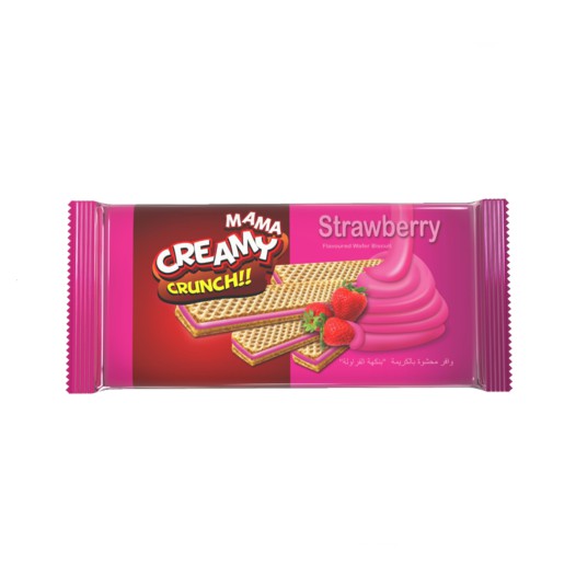 Pran Mama Creamy Crunch Strawberry Wafer 110gm