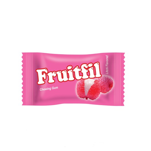 Fruitfil chewing Gum-Litchi 75 piece 1 Box