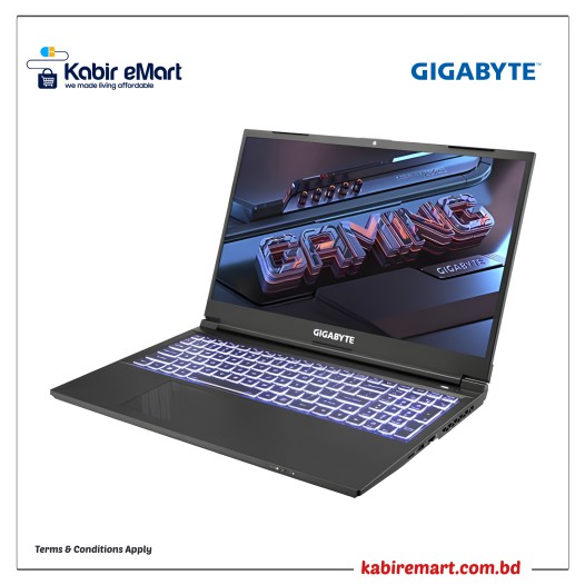 GIGABYTE G5 KF Core i5 12th Gen RTX 4060 8GB Graphics 15.6'' FHD 144Hz Gaming Laptop