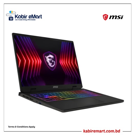 MSI Sword 16 HX B14VEKG Core i7 14th Gen 14650HX RTX 4050 GDDR6 6GB Graphics 16" Gaming Laptop