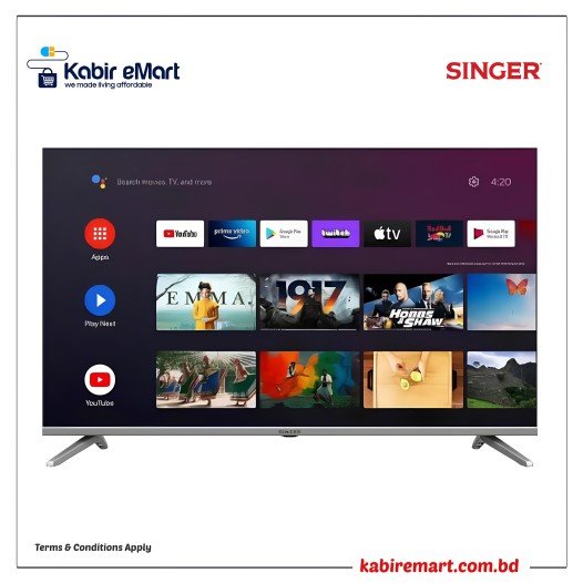 SINGER S32 SLE32E3AGOTV 32 Inch HD Android Google TV