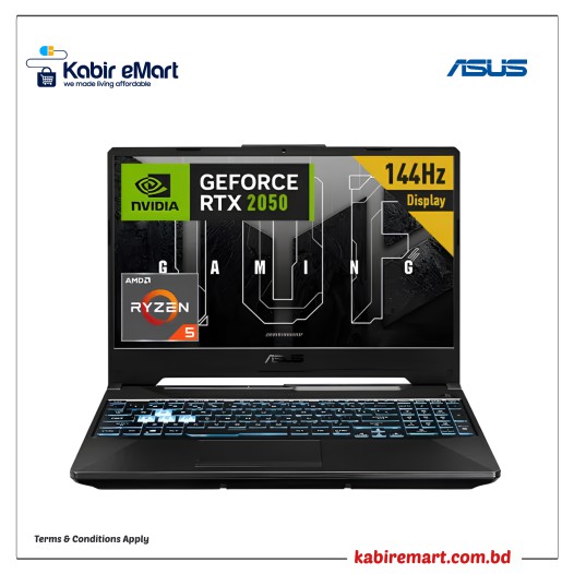 Asus TUF Gaming A15 FA506NFR Ryzen 7 7435HS RTX 2050 4GB Graphics 15.6" FHD Gaming Laptop