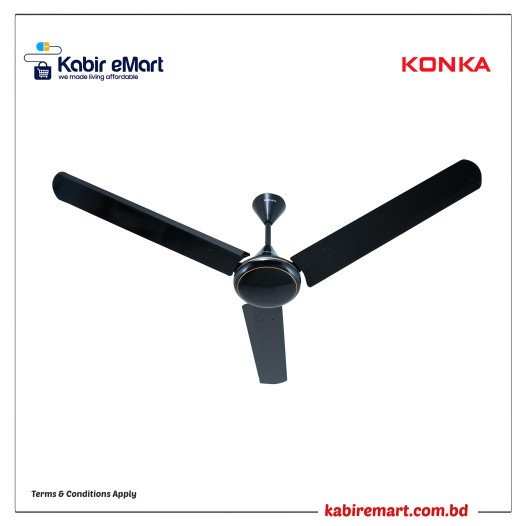 KONKA 56 Inch   Ceiling Fan- Black