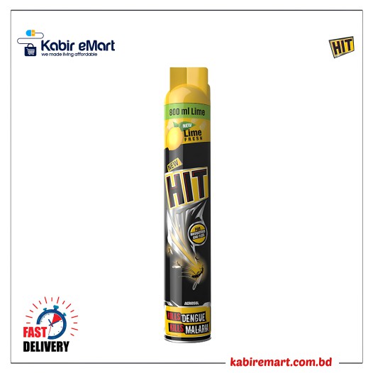 Black Hit Anti Mosquito Aerosol Lime Spray 800ml