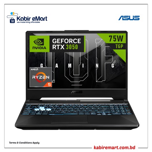 Asus TUF Gaming A15 FA506NC Ryzen 5 7535HS RTX 3050 4GB Graphics 15.6" FHD Gaming Laptop