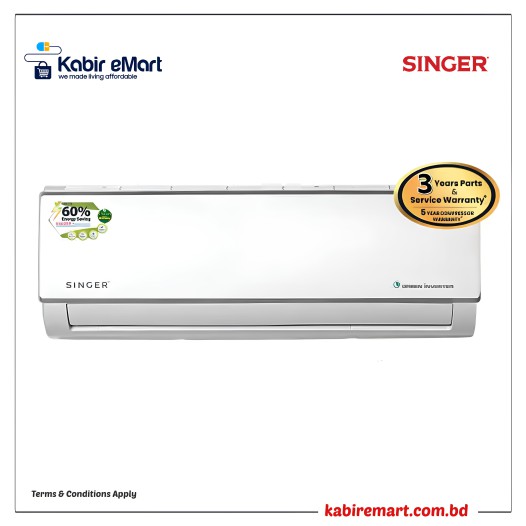 SINGER 1.5 Ton Inverter AC Split Type Green SRAC-SAS18AF6GRIM-COOL