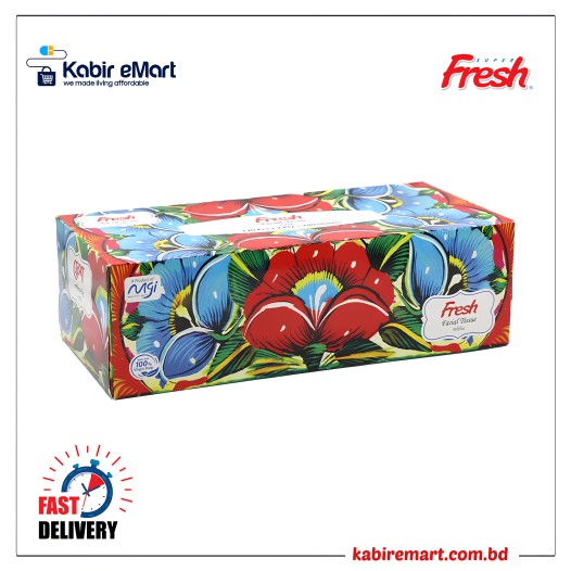 Fresh Facial Tissue White 120PcsX2Ply