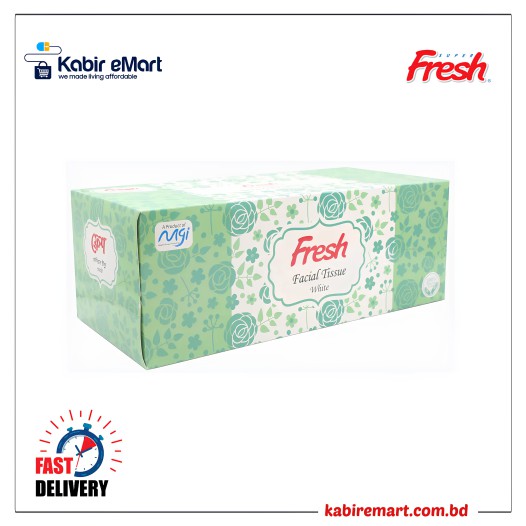 Fresh Facial Tissue White 100PcsX2Ply