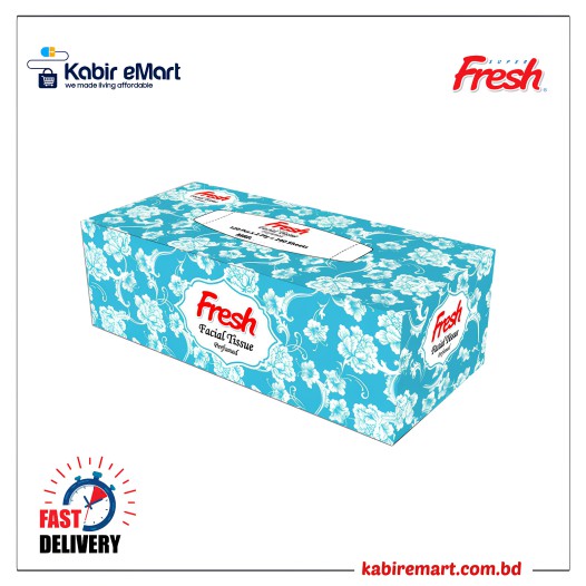 Fresh Facial Tissue White 120 Sheets x 2 Ply