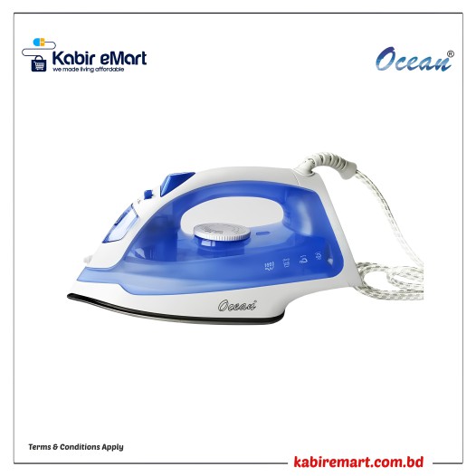 Ocean Steam Ceramic Soleplate Steam Iron   OSI808BC