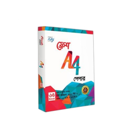 Fresh A4 Paper - 65 GSM (500 Page) - 1 Pack