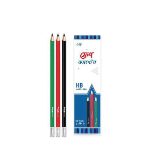 Fresh Pencil - Captain HB Pencil - 12 Pcs