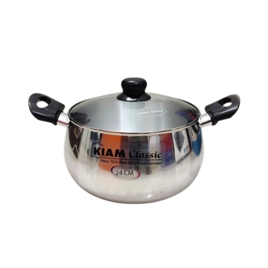 KIAM Belly Shape Saucepan - 18 cm