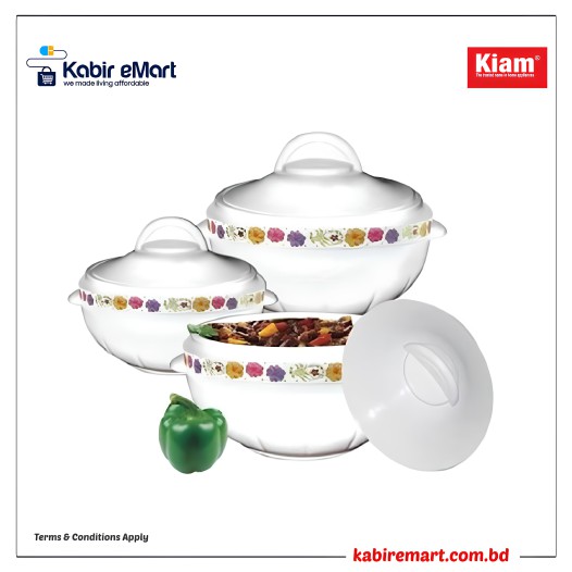 KIAM Galaxy Insulated Food Hotpot - 3 Pieces Set