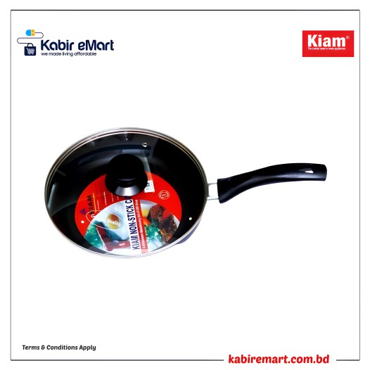 Kiam Classic Non-Stick Fry pan With Glass Lid - 24cm