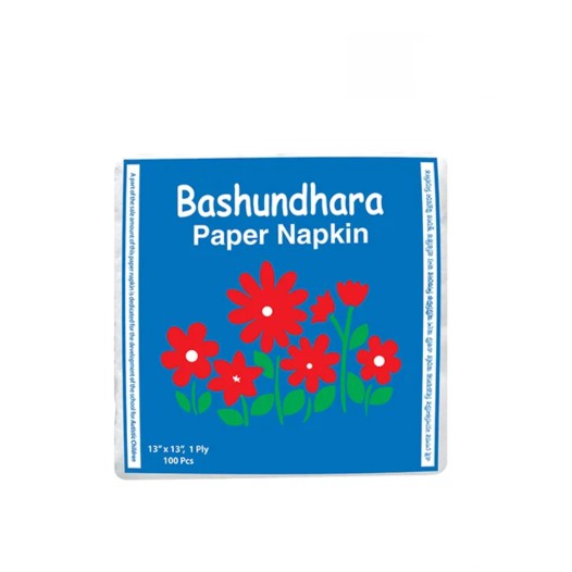 Bashundhara Paper Napkins 13" Unscented 100 pcs