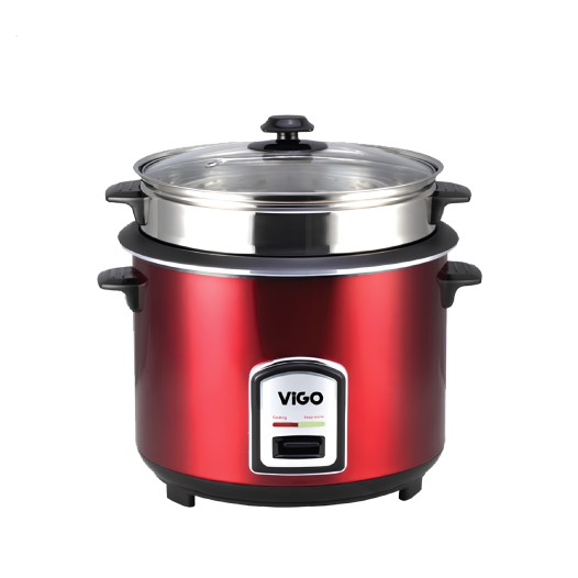 Rice Cooker 3 L SS (50-05) Red Two Pot Vigo Rice Cooker