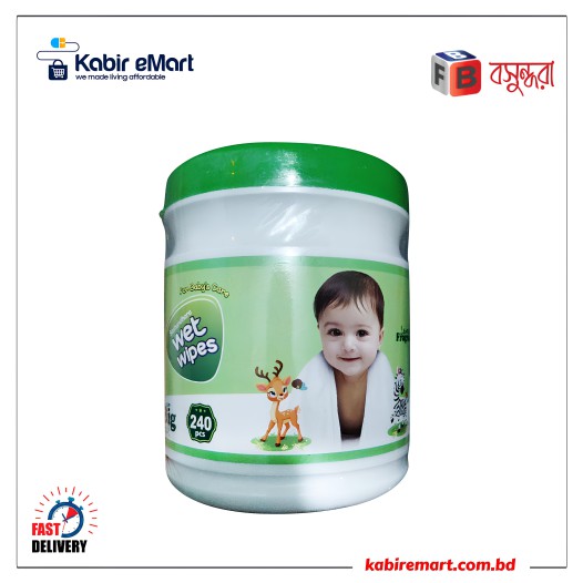 Bashundhara Baby Wet Wipes Super Big Pack 240 pcs