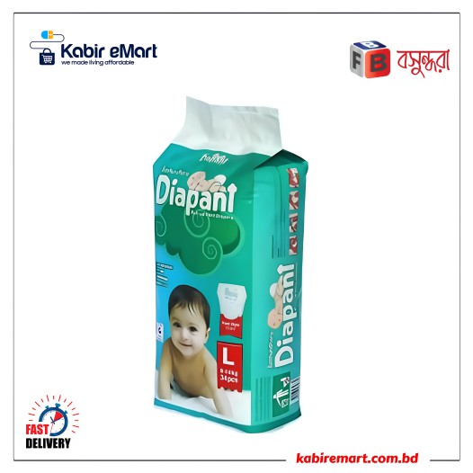 Bashundhara Diapant-Standard Series (L)-9-14 kg-34 pcs