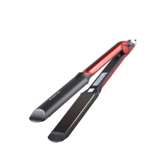 Kiam KM-531 Professional Hair Straightener - Black and Red